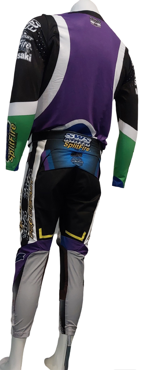 SWS Moto Sport Pants White Splitfire