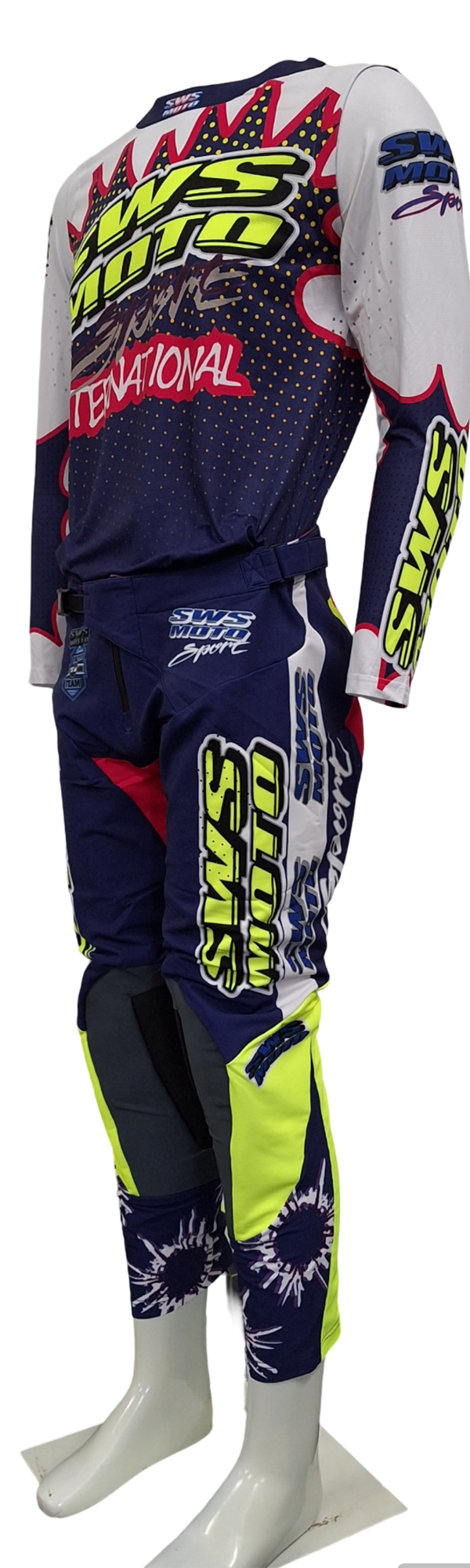SWS Moto Sport Team Kit Black Pink Multi