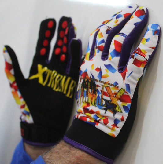 Xtreme Gloves Confetti White