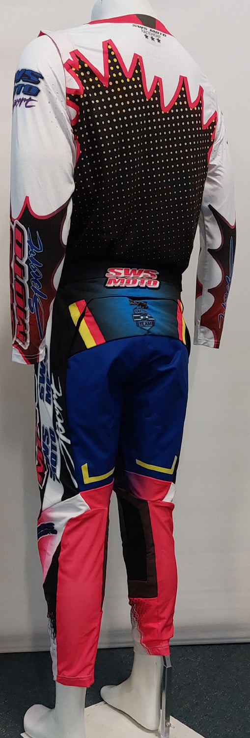 SWS Moto Sport Jersey Black Pink Multi