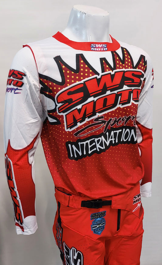 SWS Moto Sport Jersey Red Multi