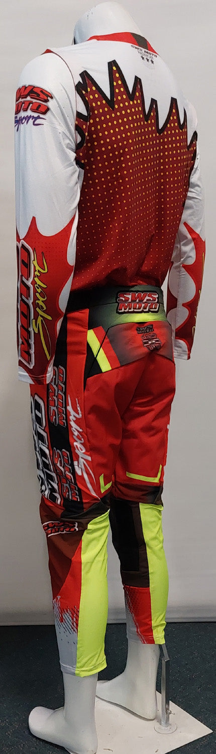 SWS Moto Sport Jersey Red Multi