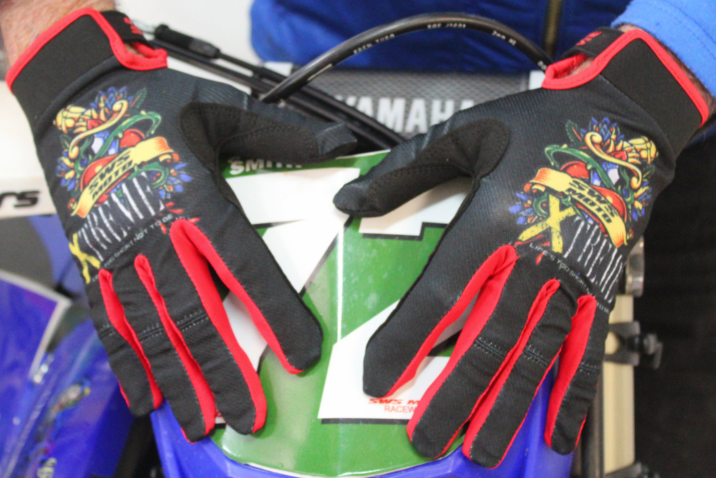 SWS Moto Sport Jersey Cat Black / Yellow / Red