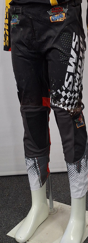 SWS Moto Sport Pants Black Note! 2nds skinny Legs NO RETURNS