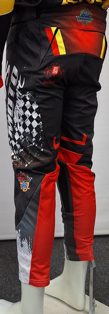 SWS Moto Sport Pants Black Note! 2nds skinny Legs NO RETURNS