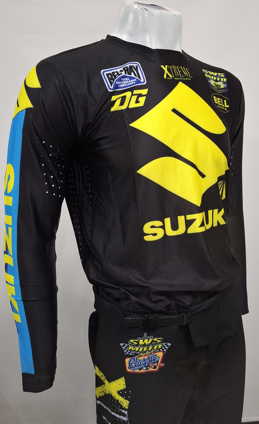 Xtreme Moto GP AirFlex Suzuki Jersey Black - Yellow