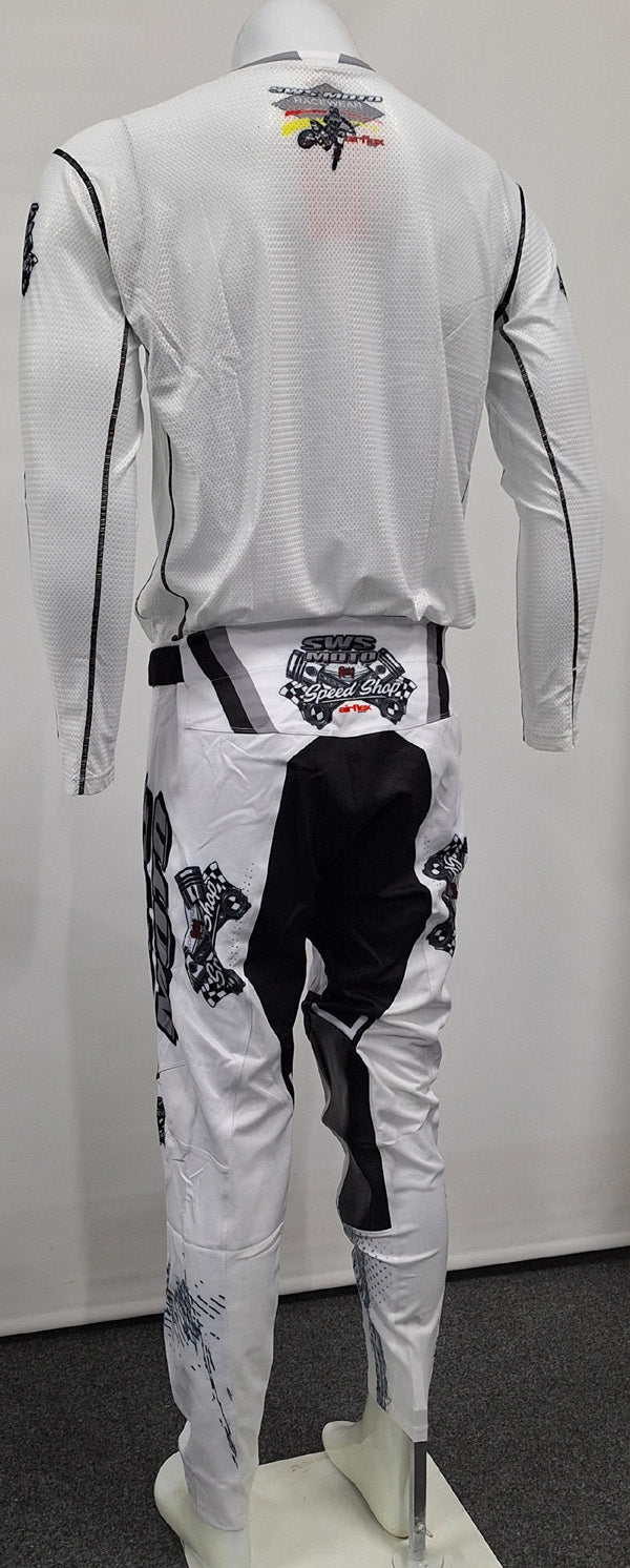 SWS Moto AirFlex Pants Speedshop White