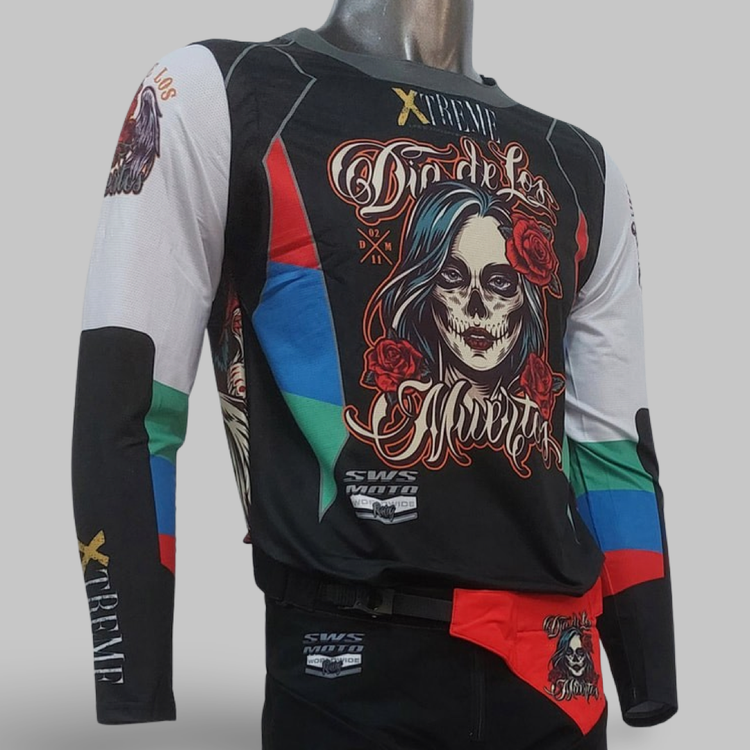 Xtreme Jersey Dia De Los Muertos Black