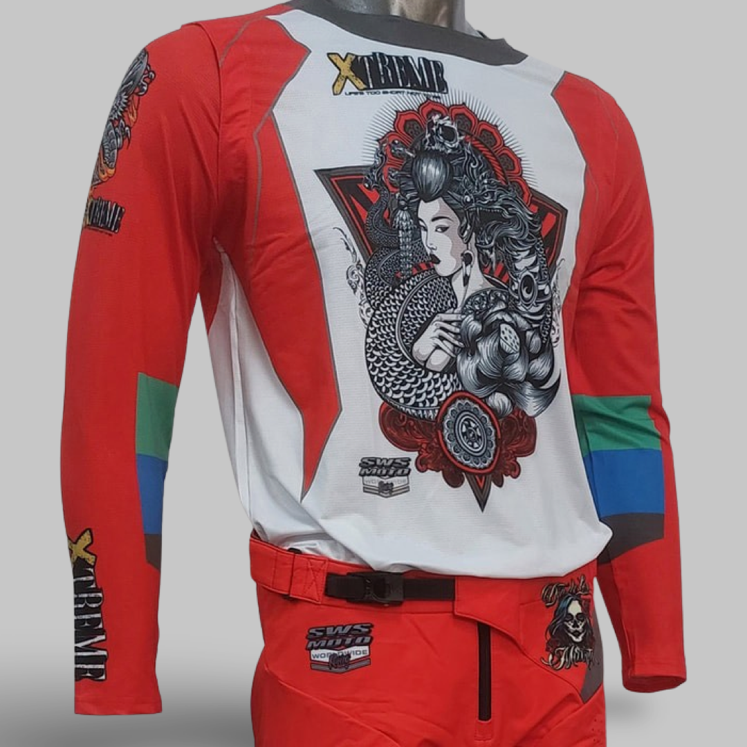 Xtreme Jersey Geisha Red/White