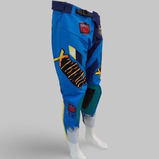 Blue Multi Pants