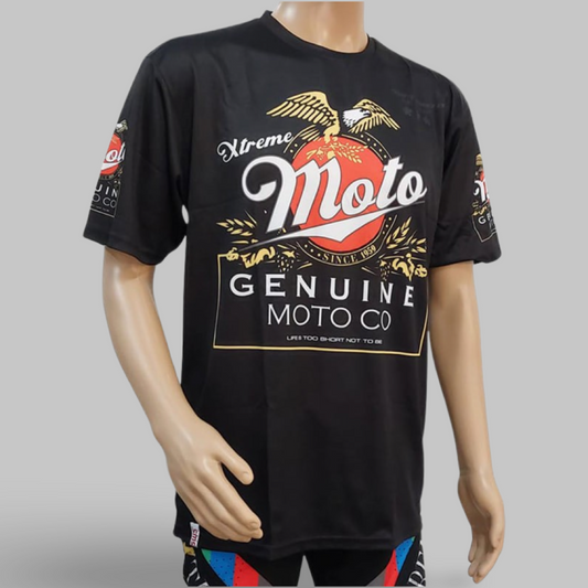 Genuine Moto Co Black T-Shirt
