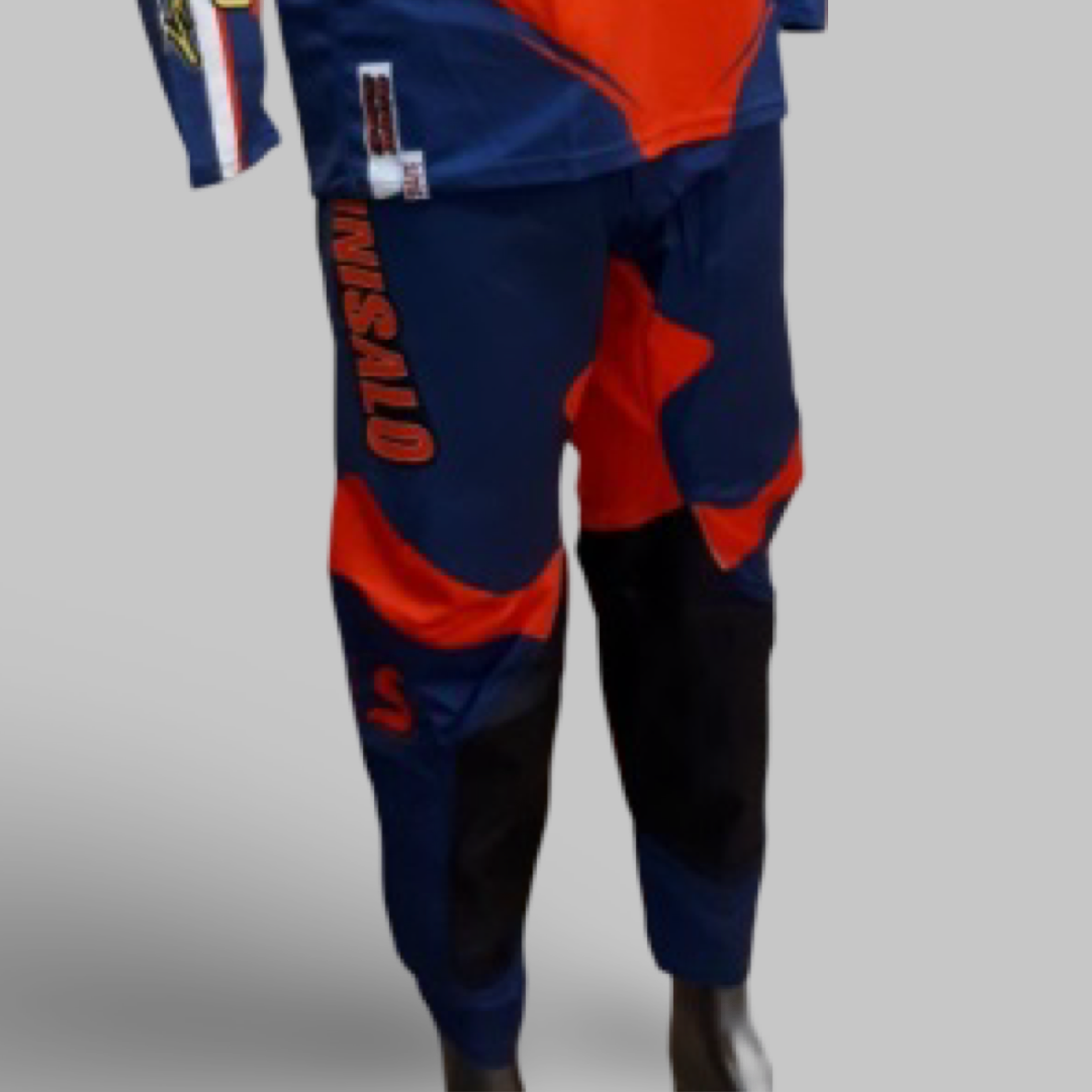 Sinisalo Blue and Red Pants