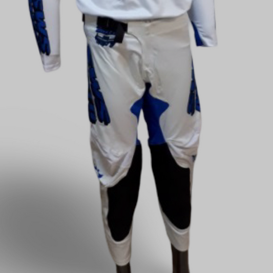 Sinisalo White and Blue Pants