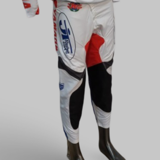 JT Yamaha White, Red & Blue Pants