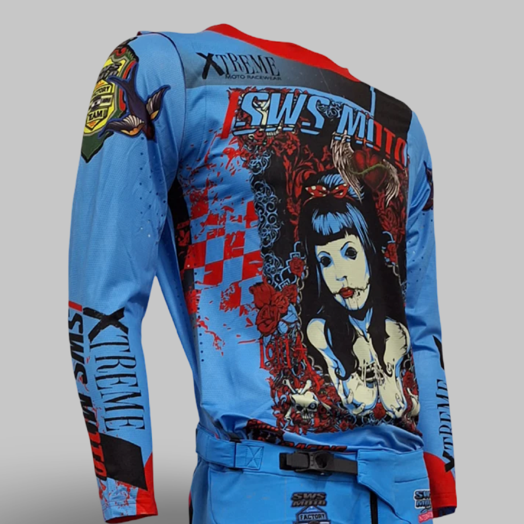 Xtreme Moto Pants Blue Multi