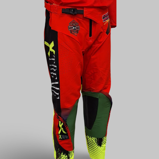 Xtreme Moto Pants Icon Neon Red/Purple