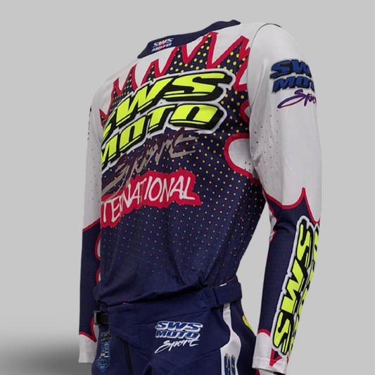 SWS Moto Sport Jersey Purple Multi