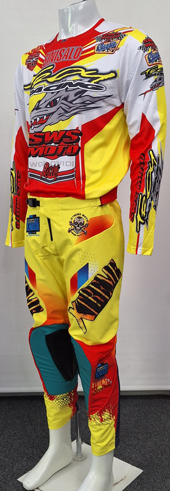 SWS Moto Sport Jersey Troy Racing Yellow Multi