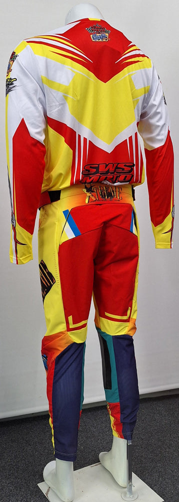 SWS Moto Sport Jersey Troy Racing Yellow Multi