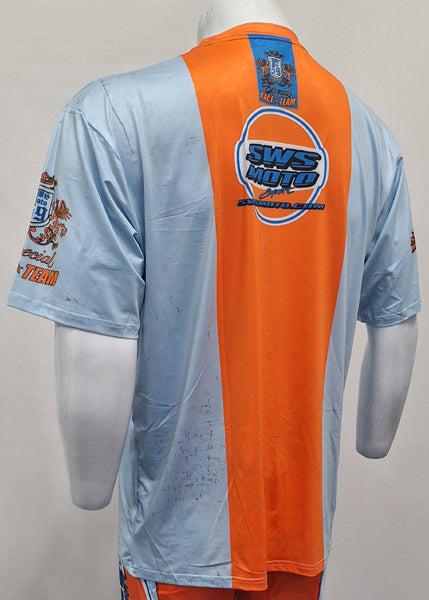 SWS Moto Racing T- Blue / Orange