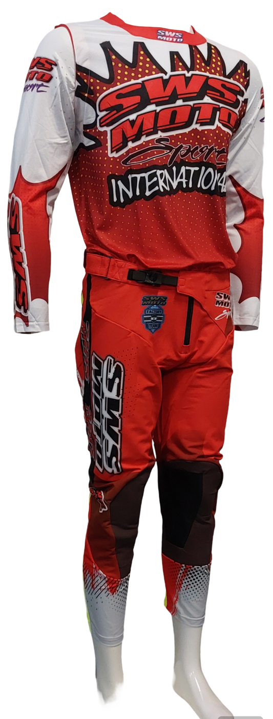 SWS Moto Sport Team Kit Red