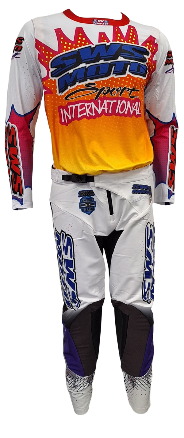 SWS Moto Sport Team Kit Yellow Multi