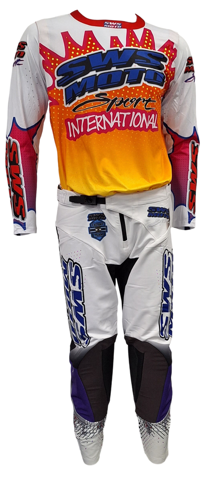 SWS Moto Sport Team Kit Yellow Multi