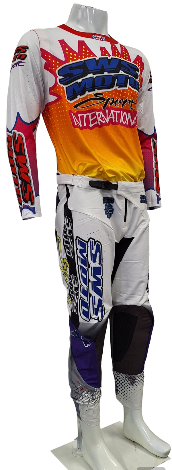 SWS Moto Sport Team Kit Yellow Multi