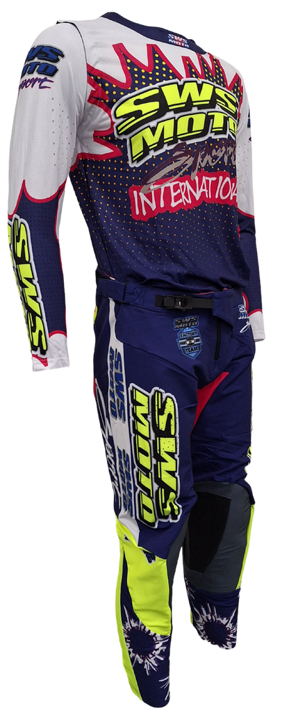SWS Moto Sport Team Kit Purple Multi