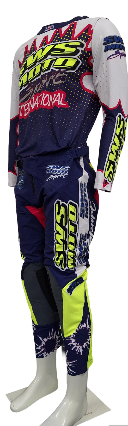 SWS Moto Sport Team Kit Black Pink Multi