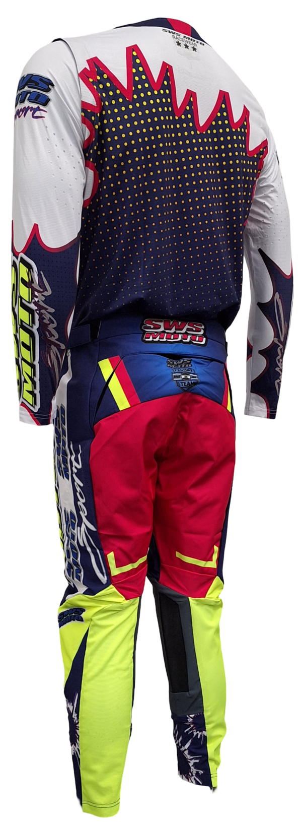 SWS Moto Sport Team Kit Black Pink Multi