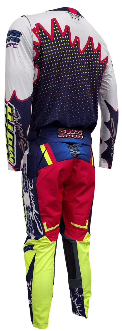 SWS Moto Sport Team Kit Black Pink Multi