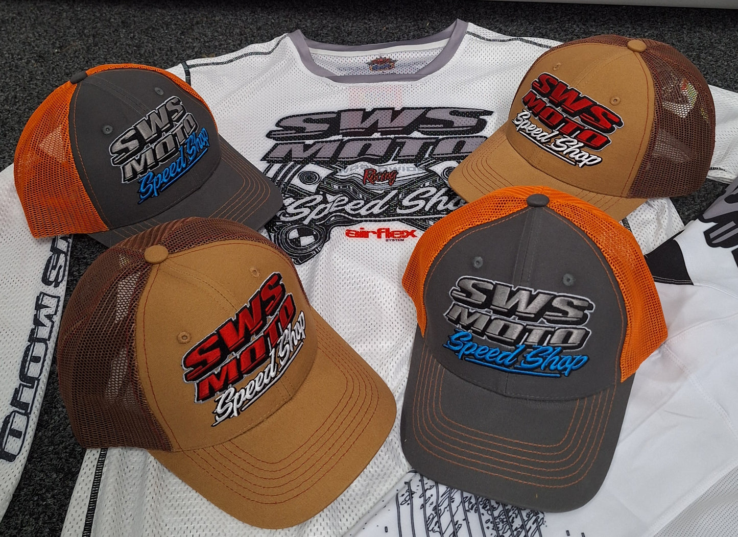 SWS Moto SpeedShop Trucker Cap