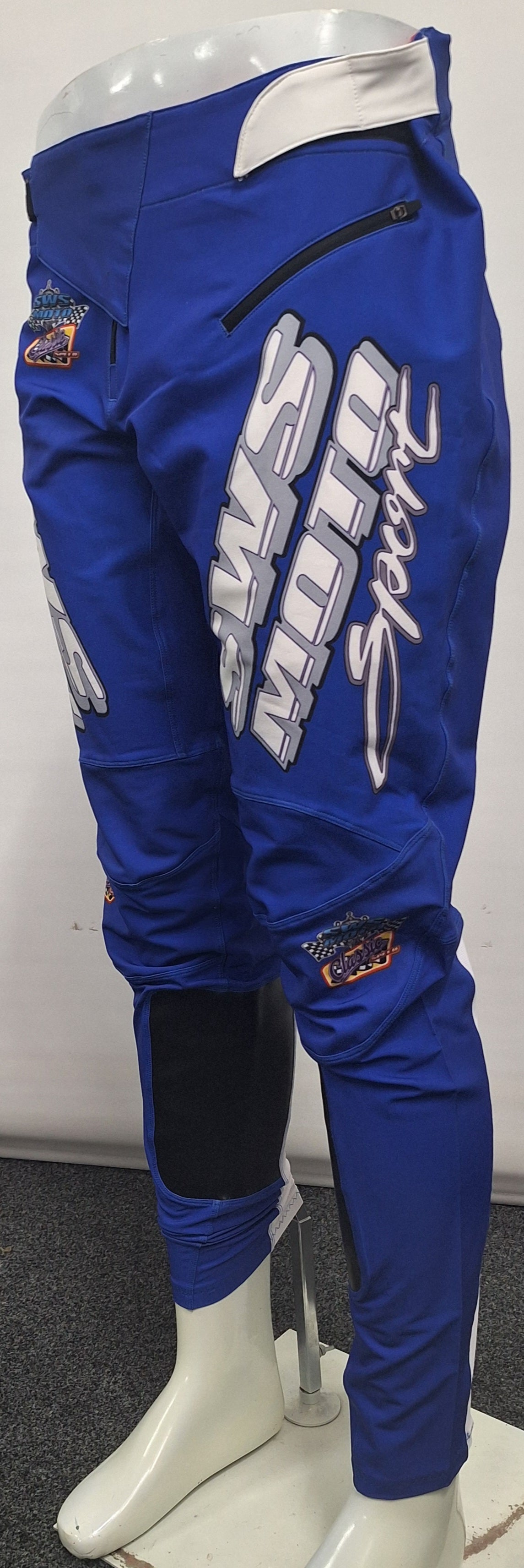 SWS Moto Ultra-Lite Pants Blue White