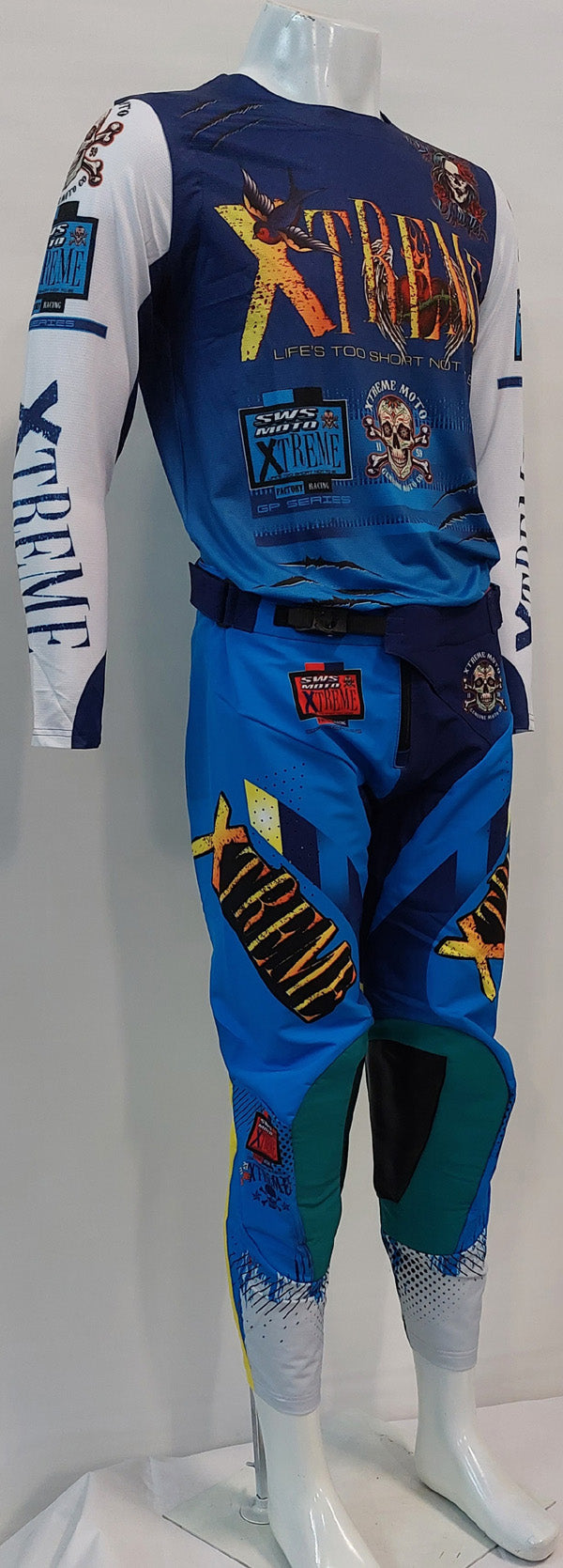 Xtreme Moto Pants Blue Multi
