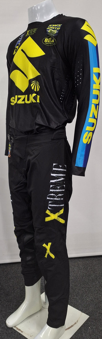 Xtreme Moto GP AirFlex Suzuki Jersey Black - Yellow