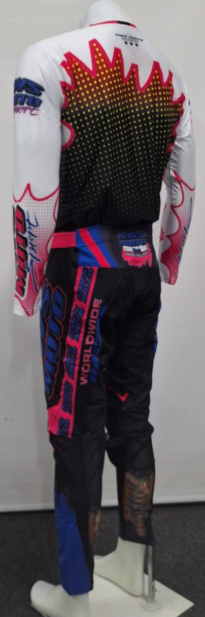 SWS Moto AirFlex Jersey Black Pink Multi