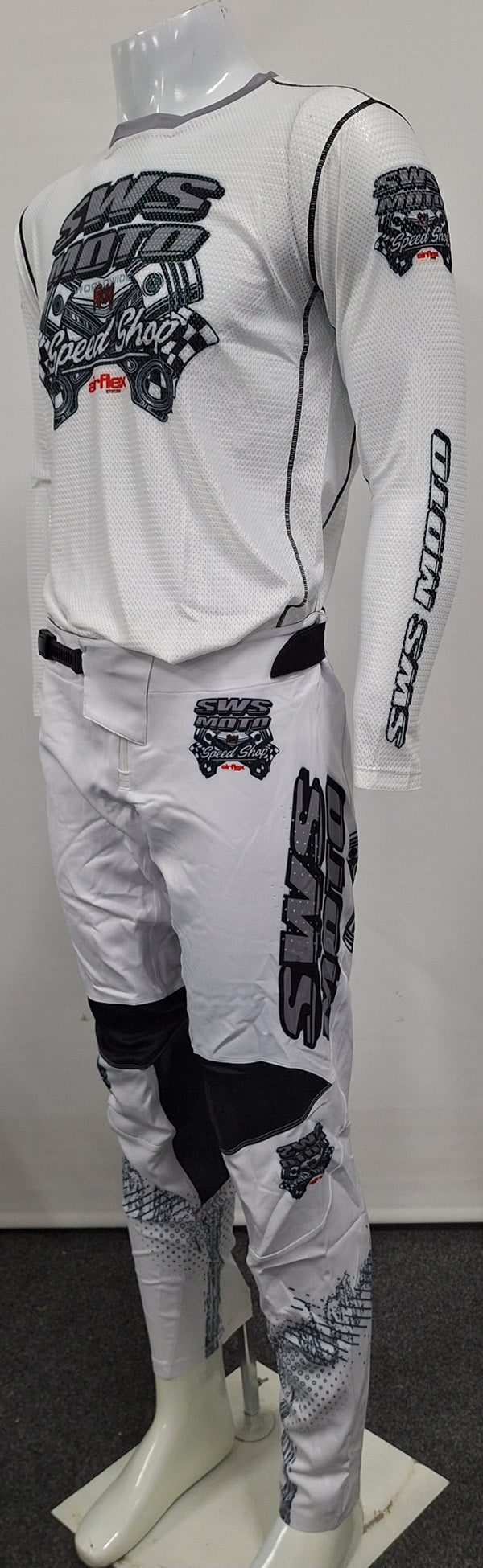 SWS Moto AirFlex Pants Speedshop White