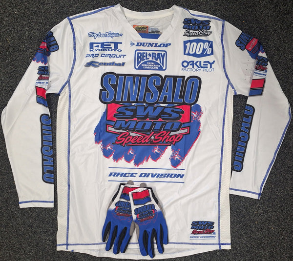 Sinisalo Speed Shop Kit ( Jersey, Pants, gloves ) – SWS Moto