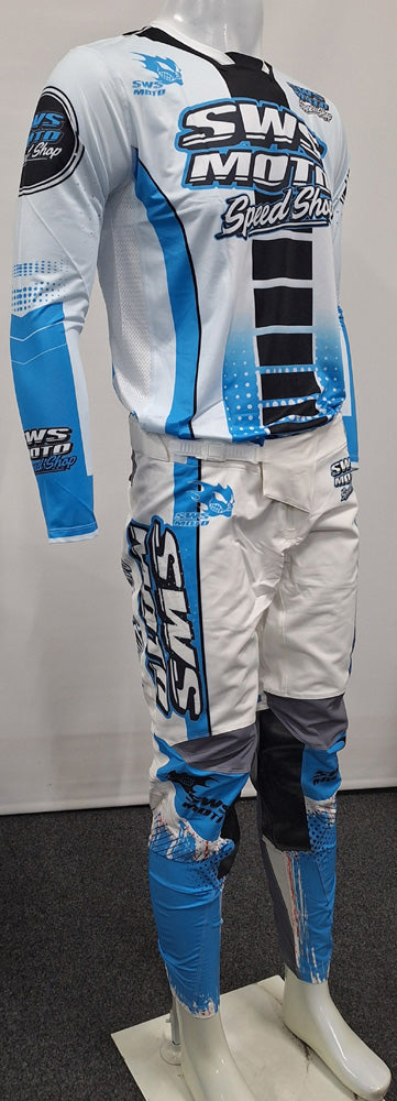 SWS Moto SpeedShop Kit White Blue