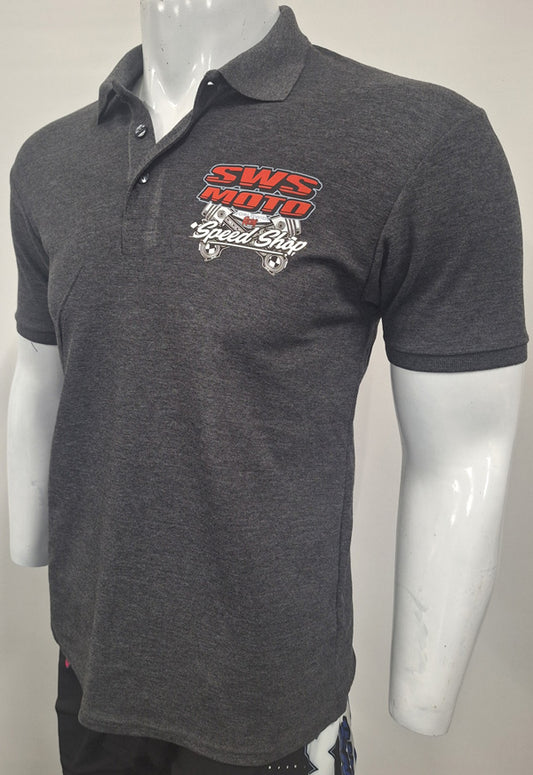 SWS Moto Speedshop Team Polo Grey