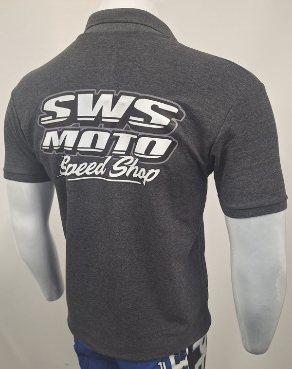 SWS Moto Speedshop Team Polo Grey