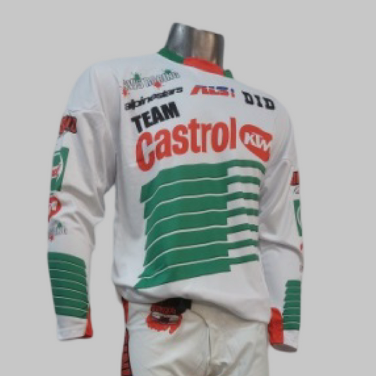 1990 Castrol KTM White Jersey