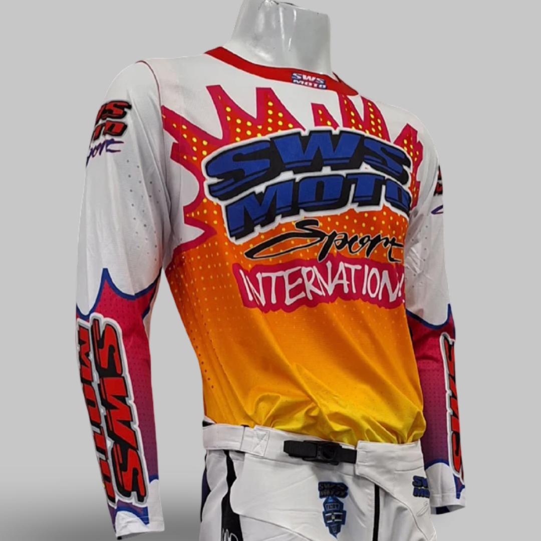 SWS Moto Sport Jersey Yellow Multi