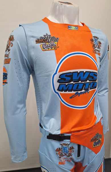 SWS Moto Sport Jersey Gulf Blue / Orange