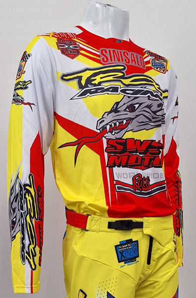 SWS Moto Sport Jersey Troy Racing Yellow Multi