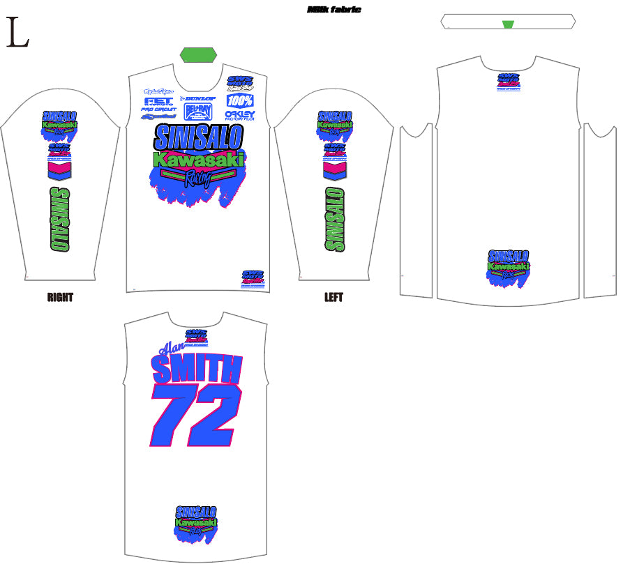 2026 Pre Order Wardy Sinisalo Kawasaki Kit ( Jersey, Pants, gloves )
