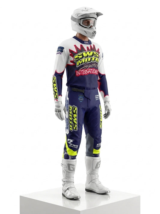 SWS Moto Sport Team Kit Purple Multi