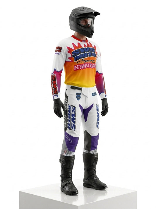 SWS Moto Sport Team Kit Yellow Multi